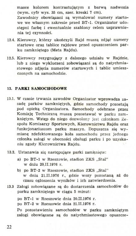 Rajd Stomil - 1976r